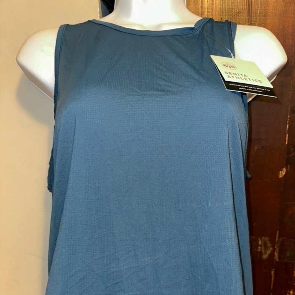 Senita Athletics Teal Tank, Large